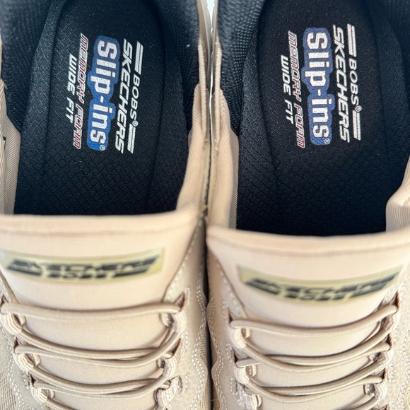 SKECHERS Men's Slip-ins Sport Squad Chaos - Daily Hype Sneakers . Beige . Size 9 - Picture 8 of 9